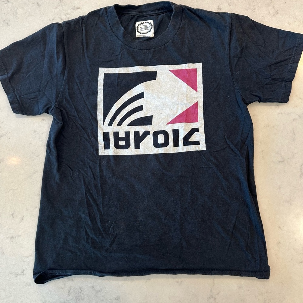 Nintendo Black T-Shirt with Official Logo